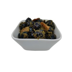 Black olives with pistou from Provence - Maison Soler in Maussane.