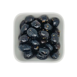 Black olives with herbs - Délices de l'Olivier, Provence.