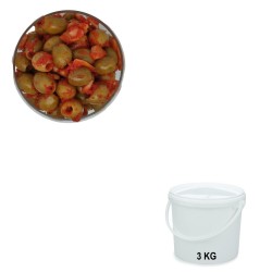 Olives Cocktail Catalane, wholesale sale in 3 kg buckets.