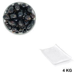 Black Olives with Herbs, wholesale packaging in vacuum-sealed bags of