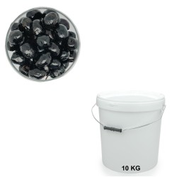 Sweet Black Olives, wholesale in a 10 kg bucket.