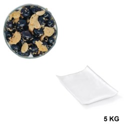 Black Olives with Garlic, wholesale in vacuum-sealed bags of 5 kg