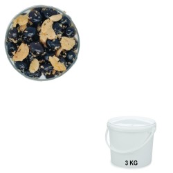 Black Olives with Garlic, wholesale in a 3 kg bucket