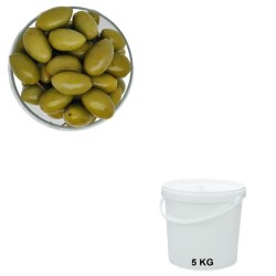 Olives Picholines, vente en gros en seau de 5 kg.