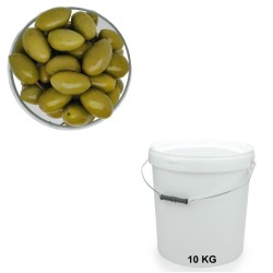 Olives Picholines, vente en gros en seau de 10 kg.