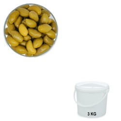 Olives Lucques, vente en gros en seau de 3 kg.