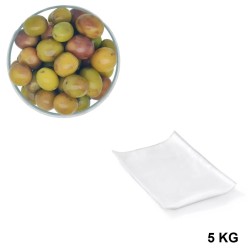 Olives Grossanes, vente en gros en sachet sous vide de 5 kg.