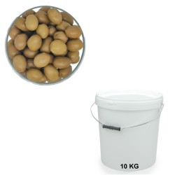 Natural Green Olives, wholesale in 10 kg buckets.