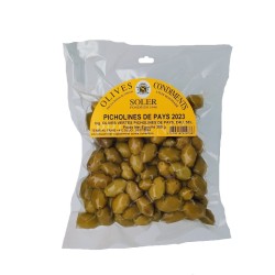 Olives Vertes Picholines 350 g | Achat Délices de l'Olivier