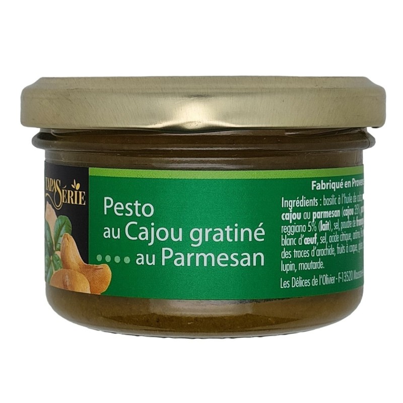 Cashew Pesto Au gratin with Parmesan from Maison Soler, a treat!
