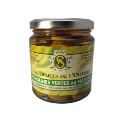 Olives Picholines Vertes Bocal | Achat Délices de l'Olivier