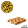 Olives Lucques, vente en gros palette de 72 seaux de 5 kg.