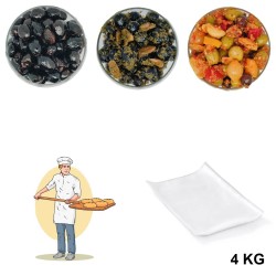Pitted Black Olives, vacuum-packed bag 4 kg for professionals.