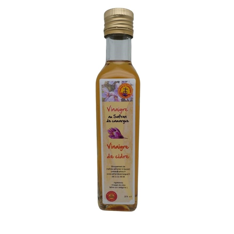 Cider Vinegar with Saffron from Camargue | Les Délices de l'Olivier