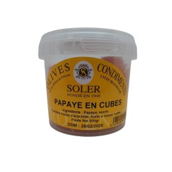 Papaye en cubes 200g Maison Soler - Les Délices de l'Olivier