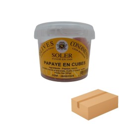 Papaya cubes 200g Maison Soler - Les Délices De L'olivier
