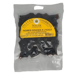 Carton Olives Noires Douces à l'Huile 250 g pour professionnels