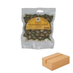 Olives Cassées au Pistou, Carton 20x250g pour Professionnels