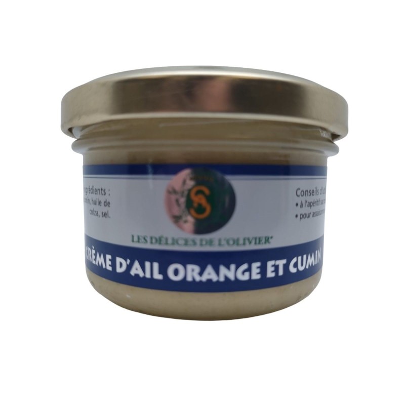 Crème d'Ail Orange et Cumin, préparée en  Provence par Maison Soler