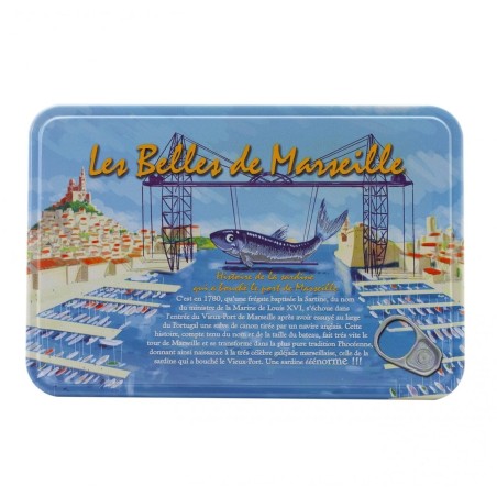 Sardines Les Belles de Marseille 460 g Coffret métal 4 Boîtes