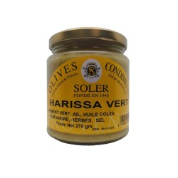 Harissa Verte 270g – Piment, Ail, Coriandre et Herbes