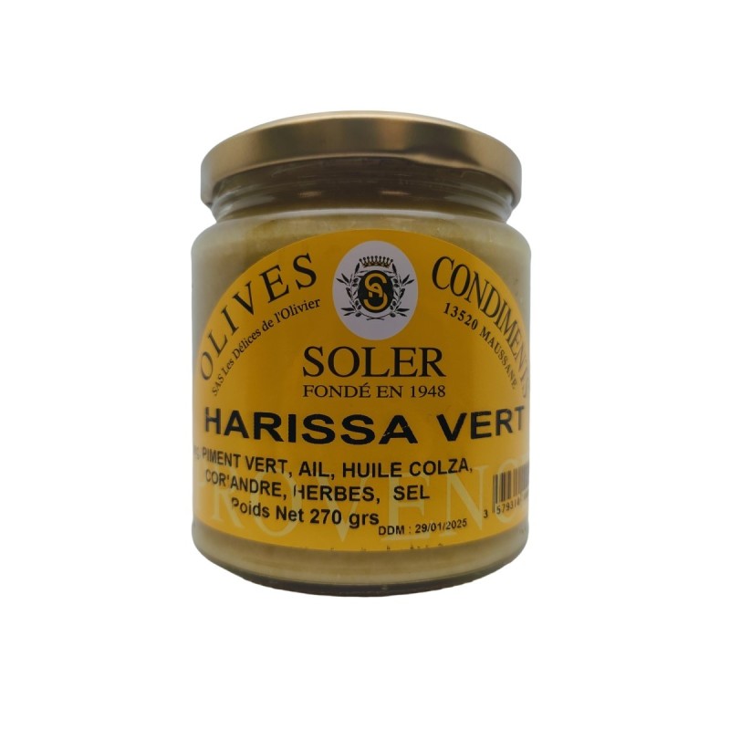 Green Harissa 270g – Chilli, Garlic, Coriander & Herbs