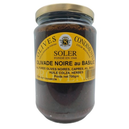 Olivade Noire au Pistou | Recette de Provence