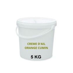 Crème d'Ail Orange Cumin Fraiche, Seaux de 5 kg