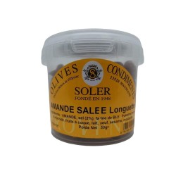 Whole Longuette Salted Almonds - Les Délices De L'olivier