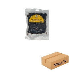 Carton Olives Noires Douces à l'Huile 500 g pour professionnels