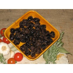 BLACK OLIVES WITH GARLIC 500 G / 1.1 LBS