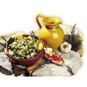 Olives cassées vertes à l'ail