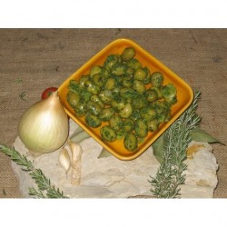 Green Olives Broken with Pistou - Délices des Oliviers Maison Soler