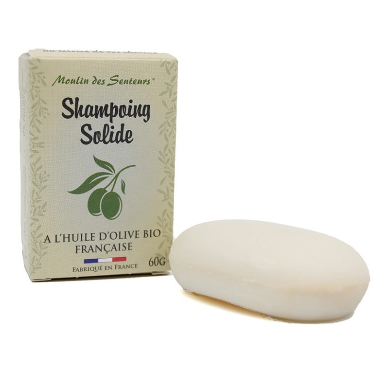 Natural Solid Shampoo with Organic Olive Oil - Moulin des Senteurs