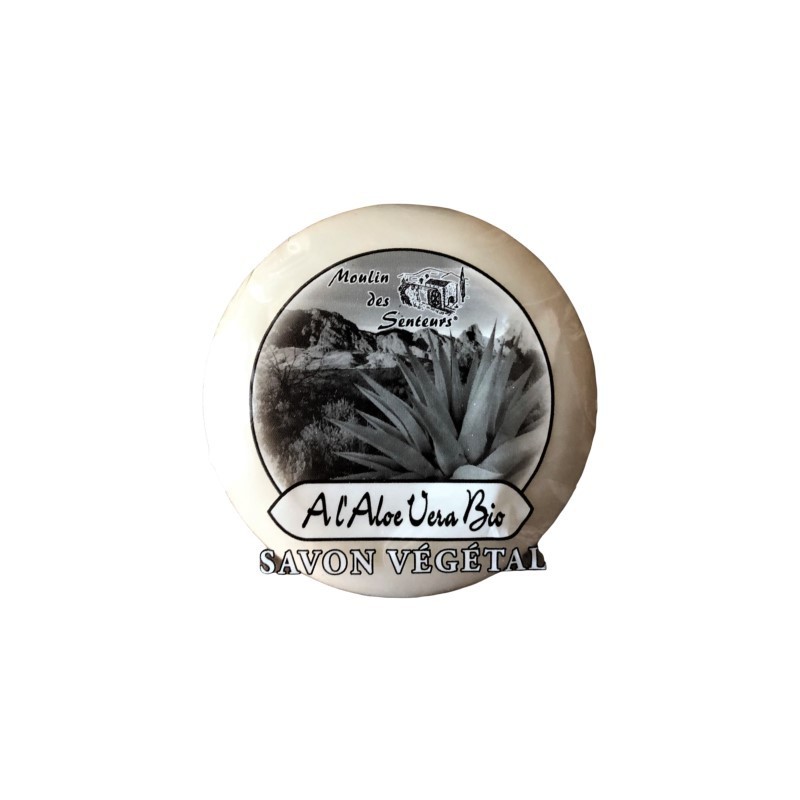 Organic Aloe Vera Round Soap - Moulin des Senteurs | Natural Care