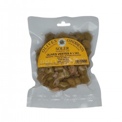 Green Olives with Garlic Maison Soler | Provence | 250g