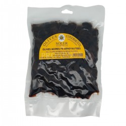 Pitted black olives Greek style 500 g| Les Délices De L'olivier