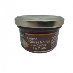 Crème d'Olives Noires au Cajou à la Truffe | Les Délices de l'Olivier
