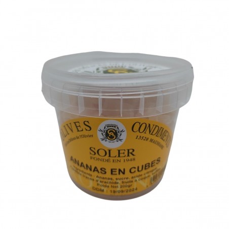 Pineapple cubes 200g - Exotic freshness to savour - Maison Soler