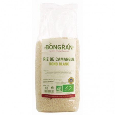 Organic Round White Camargue Rice 1 Kg: Natural and Delicious