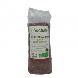 Riz Rouge de Camargue Long Complet Bio 1 Kg - Écologique et Savoureux