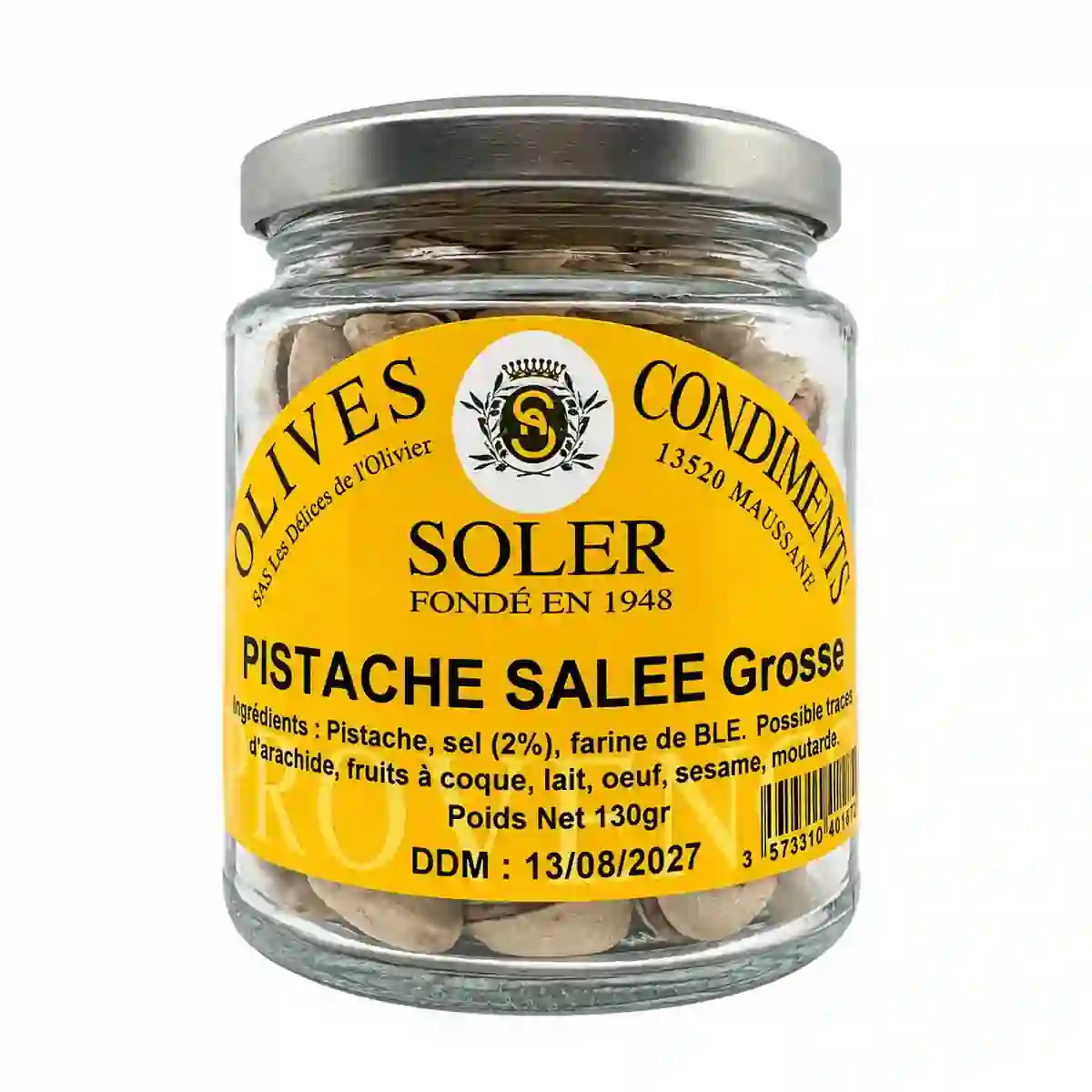 Pistache salée en bocal