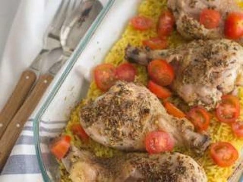 Poulet et tomates avec herbes de Provence