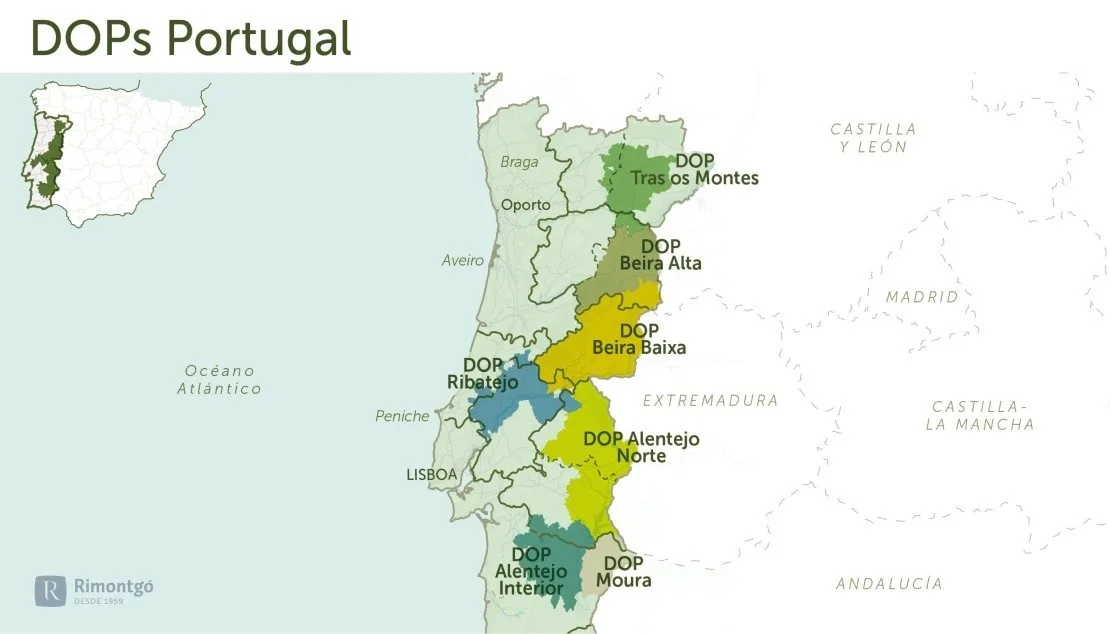 Huiles d'olive DOP au Portugal