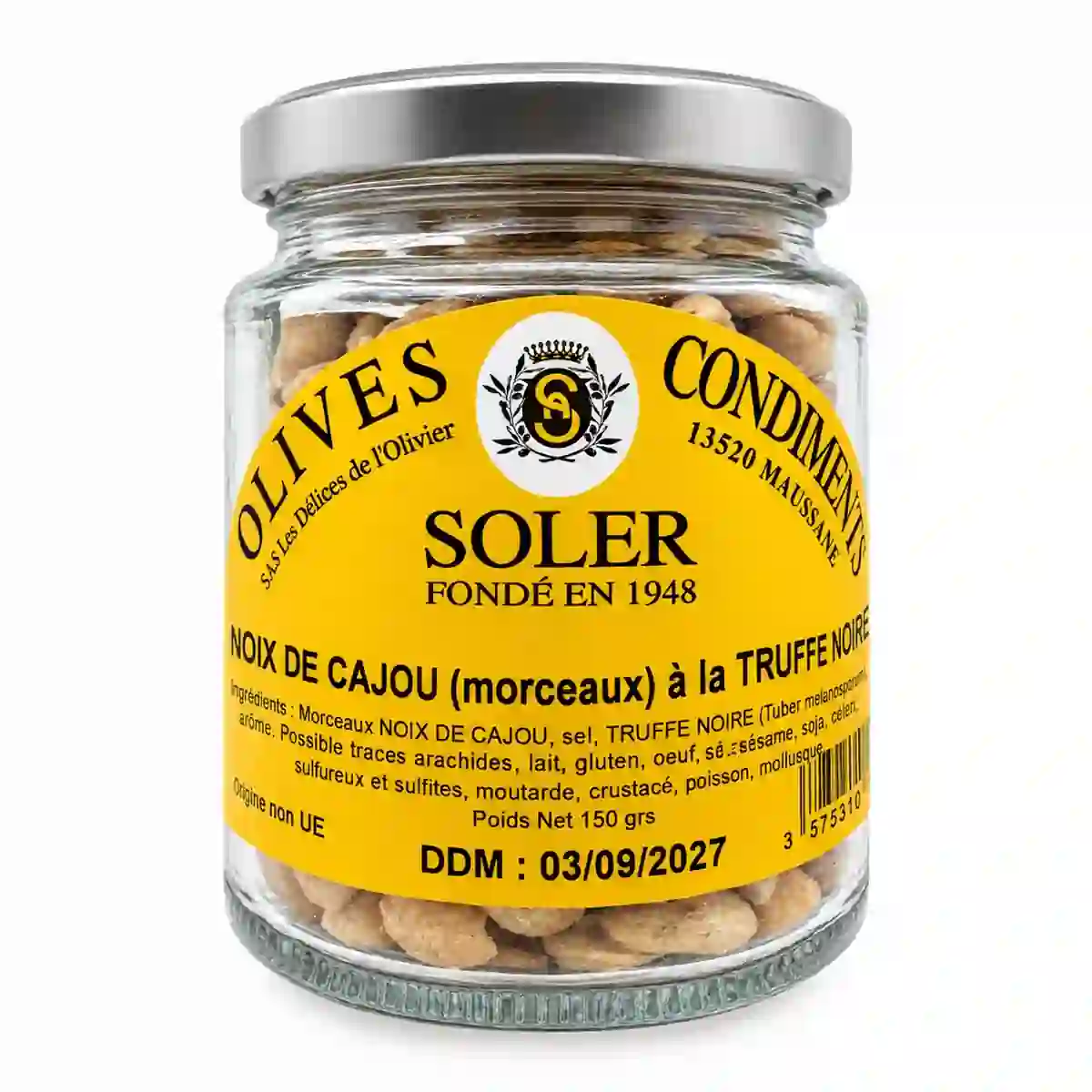 noix de cajou a la truffe en bocal